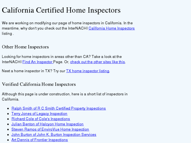 www.cahomeinspector.net