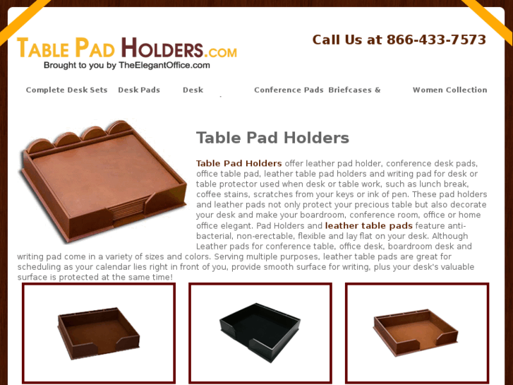 www.tablepadholders.com