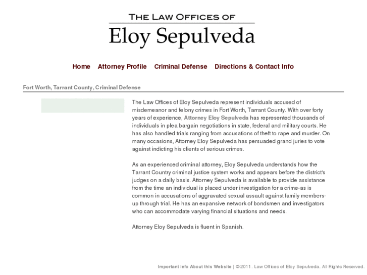 www.eloysepulvedalaw.com