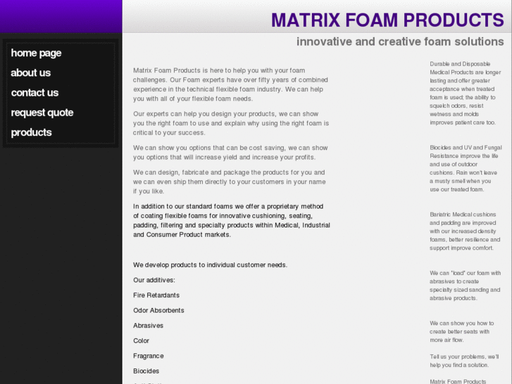 www.matrixfoam.com