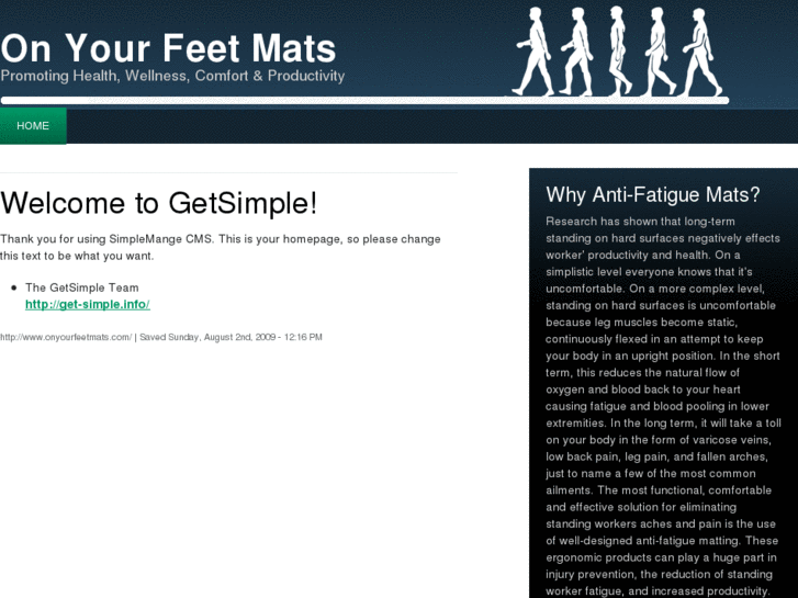 www.onyourfeetmats.com