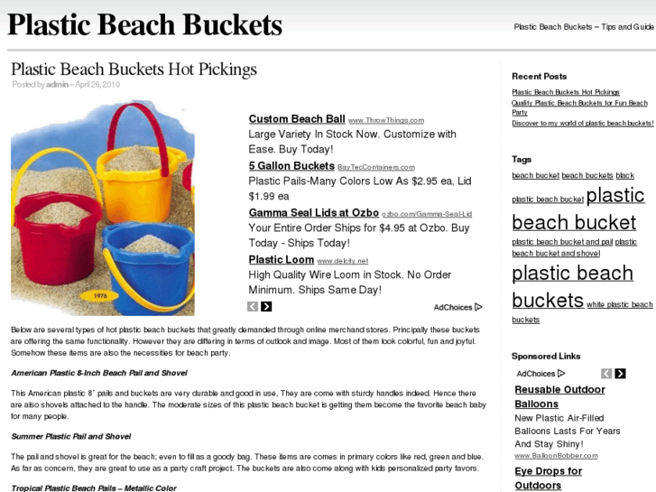 www.plasticbeachbuckets.com