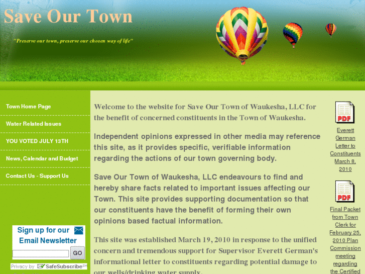 www.saveourtown.info