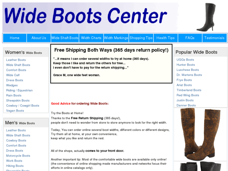 www.wide-boots-center.com