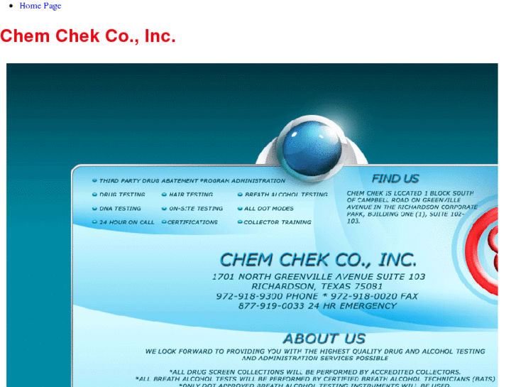 www.chemchekinc.net