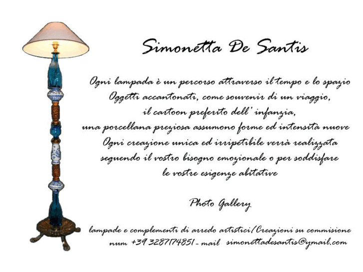 www.lelampadedisimonettadesantis.com