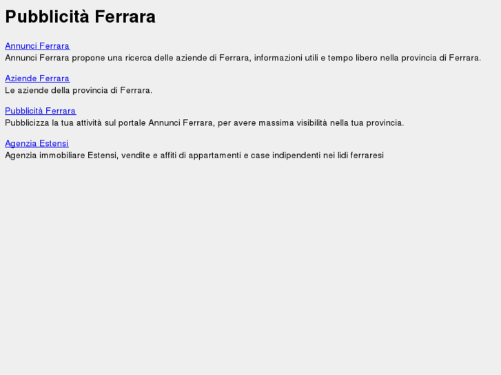 www.pubblicitaferrara.com