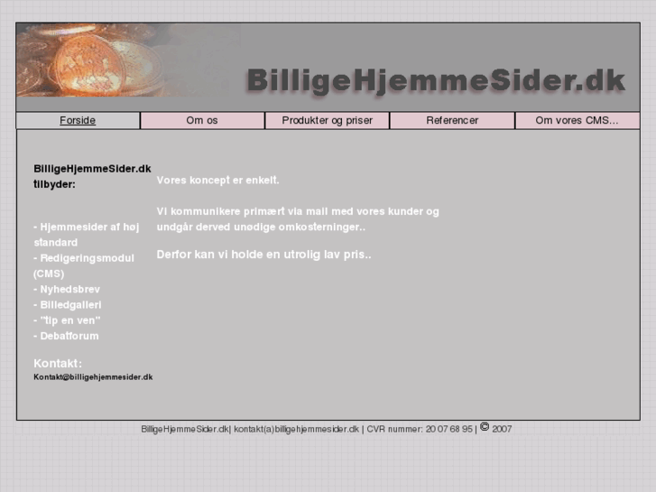 www.billigehjemmesider.dk