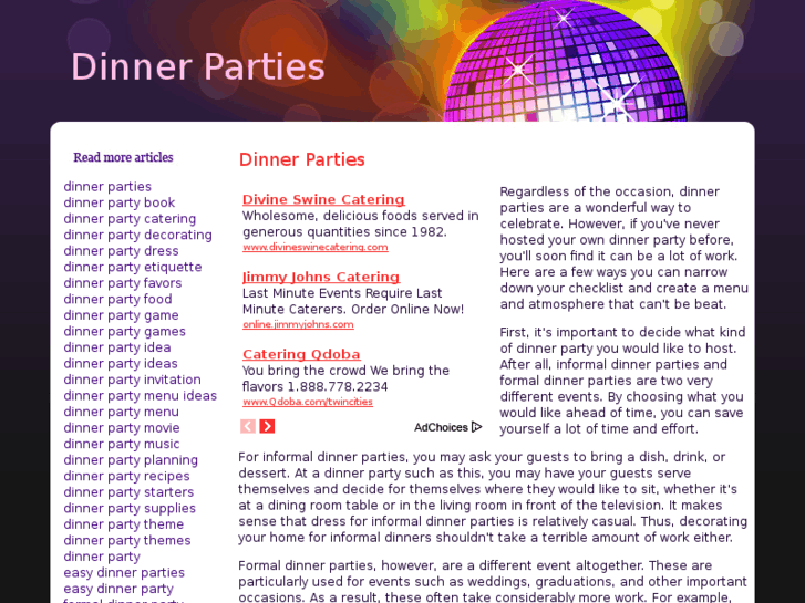 www.dinner-parties.info