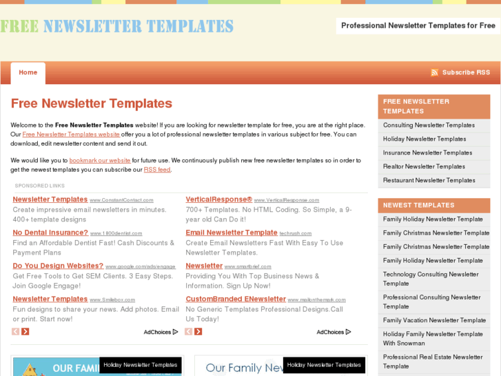 www.free-newsletter-templates.com