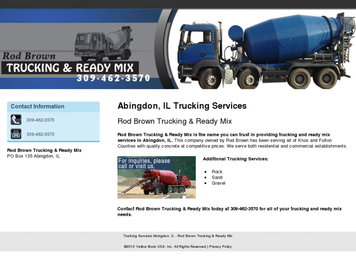 www.rbrowntruckingandreadymix.com