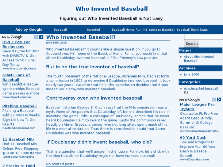 www.whoinventedbaseball.com