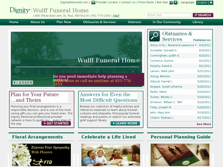 www.wulfffuneralhome.com