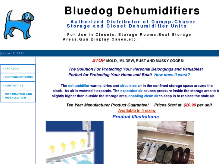 www.bluedogdehumidifier.com