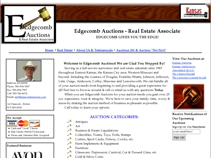 www.edgecombauctions.com