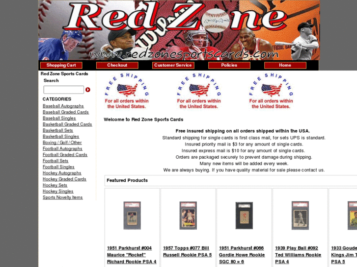 www.redzonesportscards.com