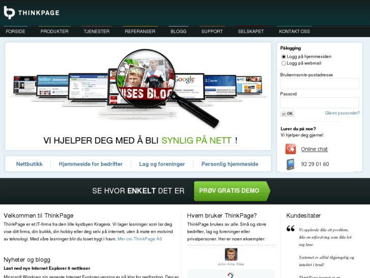 www.thinkpage.no