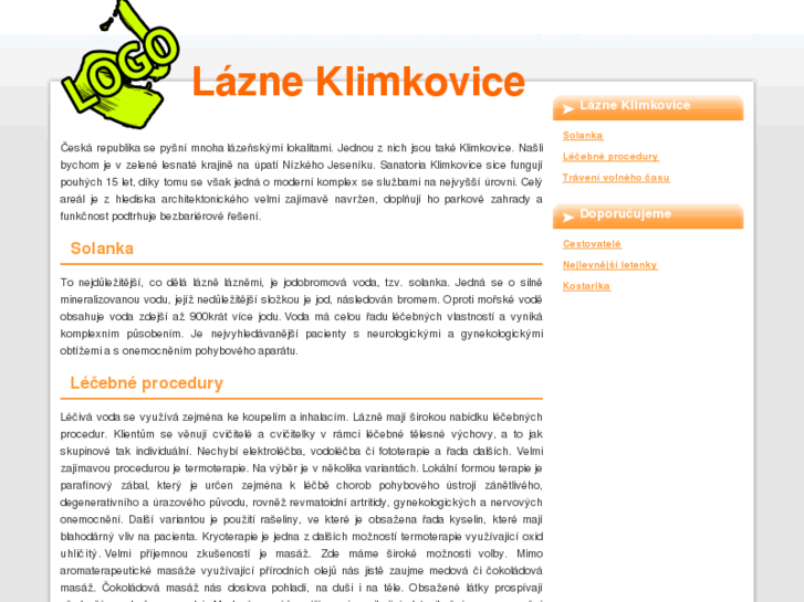 www.lazneklimkovice.cz