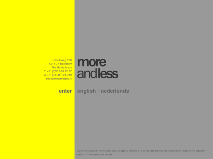 www.moreandless.nl