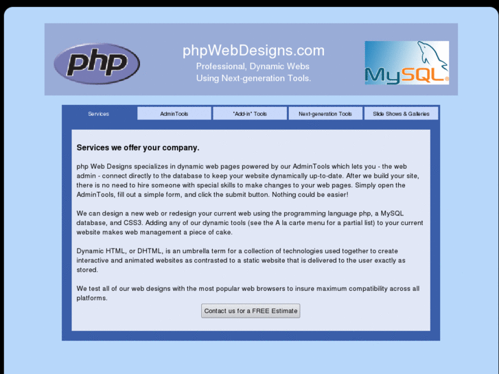 www.phpwebdesigns.com