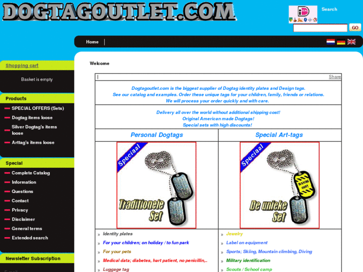 www.dogtagoutlet.com