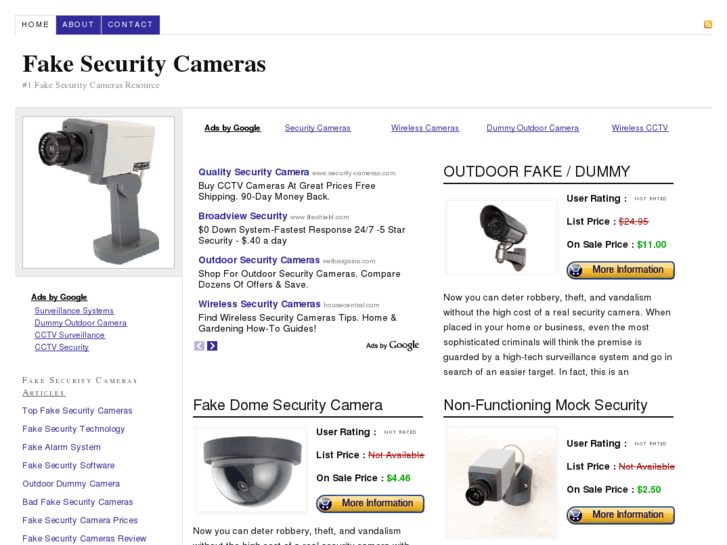 www.fakesecuritycameras101.com