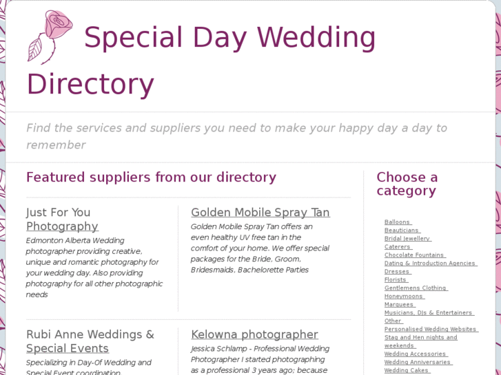 www.specialdayweddingdirectory.com