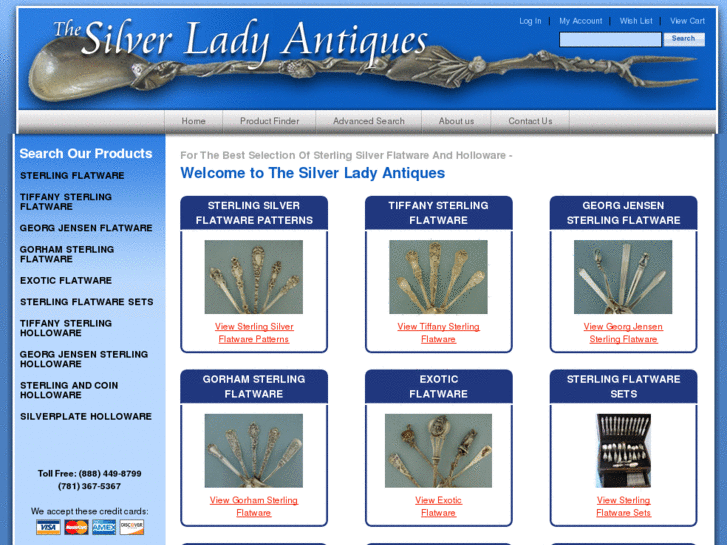 www.thesilverladyantiques.com