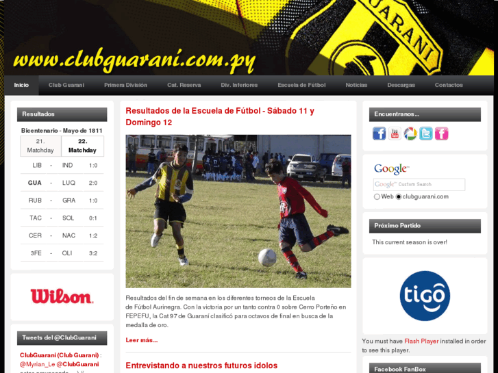 www.clubguarani.com