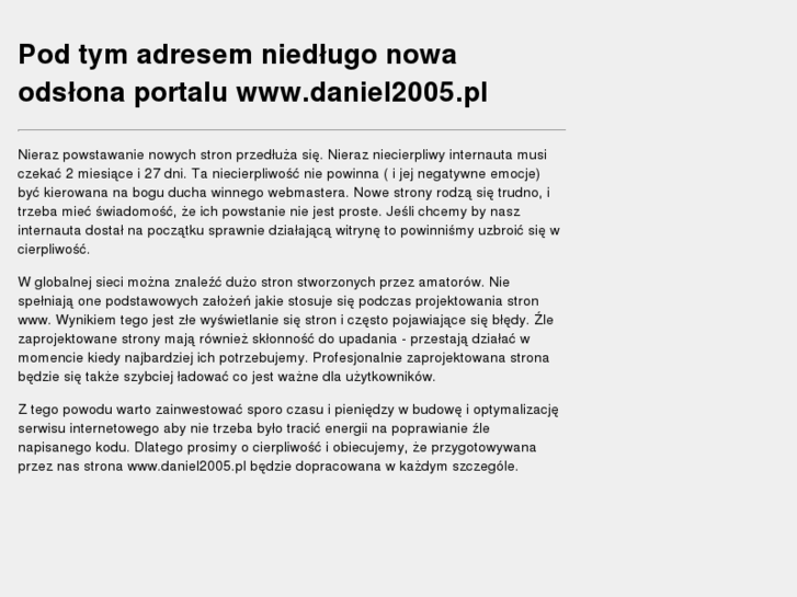 www.daniel2005.pl