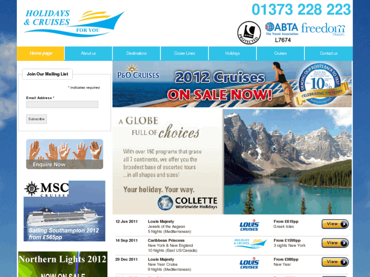 www.holidaysandcruisesforyou.com