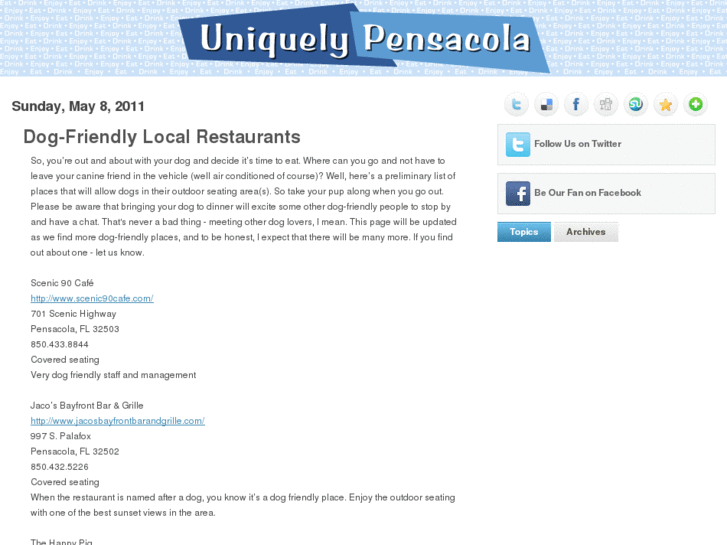 www.uniquelypensacola.com