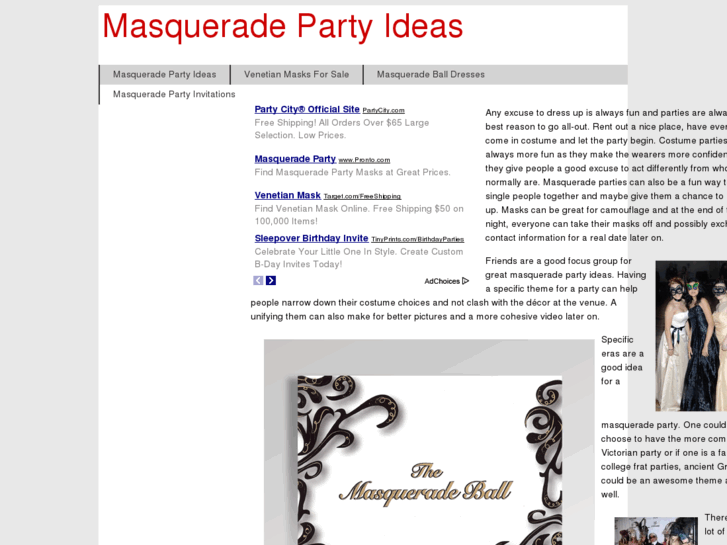 www.masqueradepartyideas.com