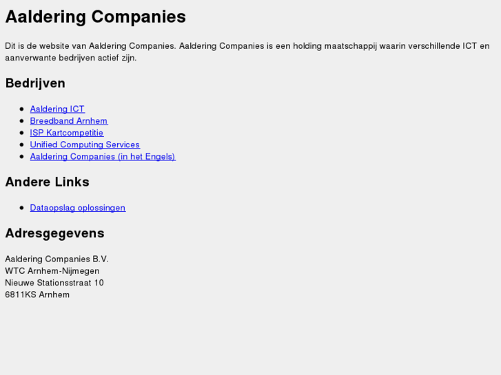 www.aalderingcompanies.nl