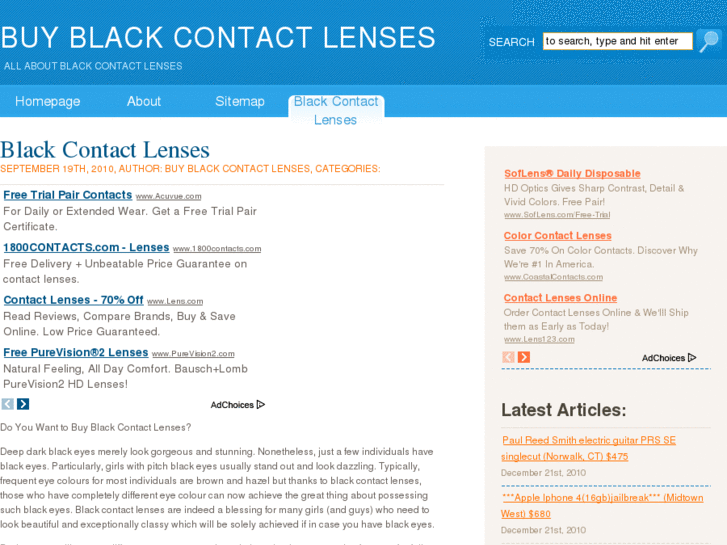 www.buyblackcontactlenses.net