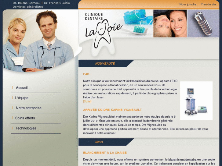 www.cliniquedentairelajoie.com