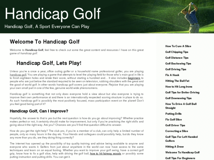 www.handicapgolf.org