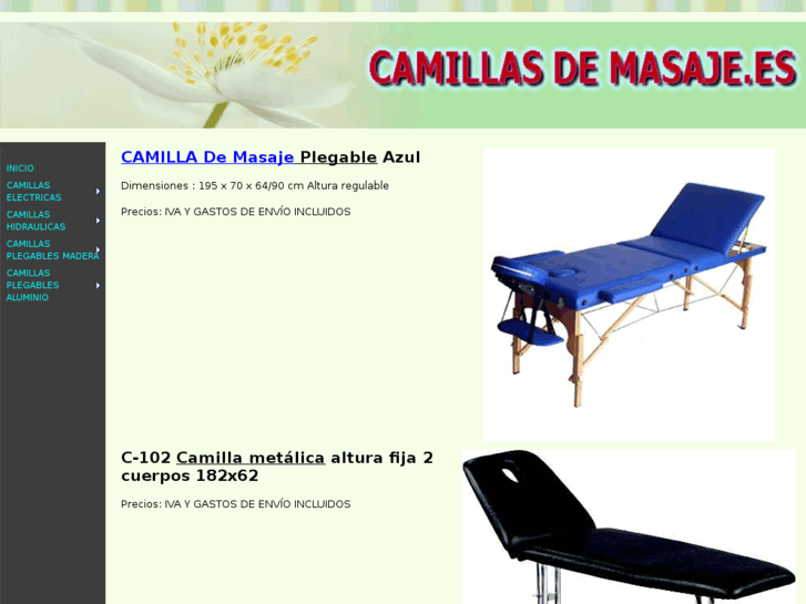 www.camillasdemasaje.es