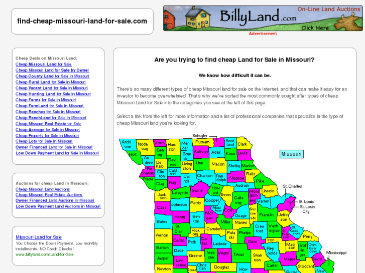 www.find-cheap-missouri-land-for-sale.com