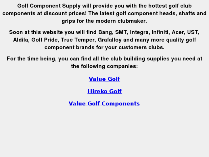 www.golfcomponentsupply.com