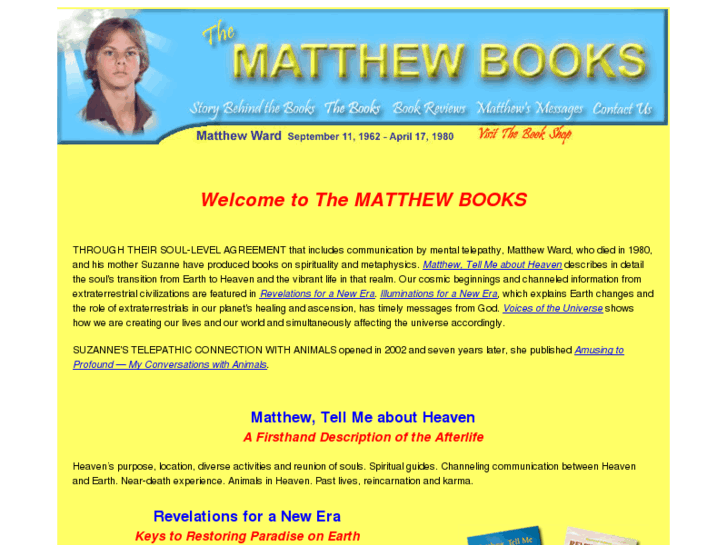 www.matthewbooks.com