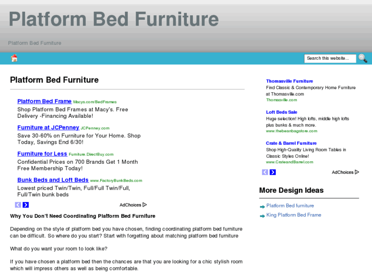 www.platformbedfurniture.org