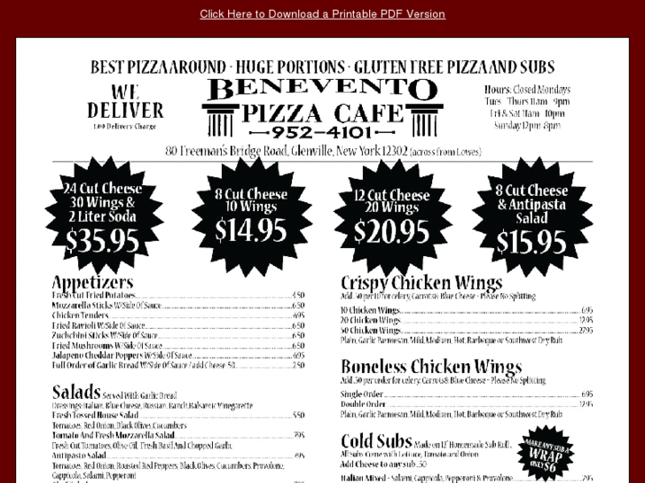 www.beneventopizzeria.com