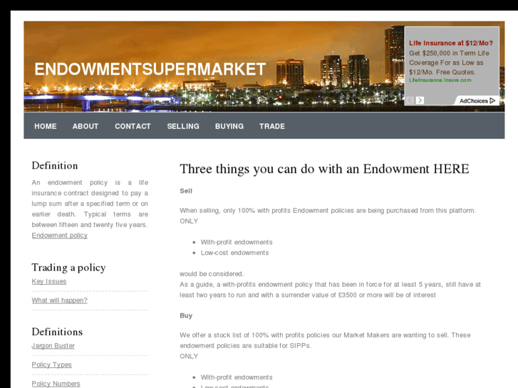 www.endowmentsupermarket.com