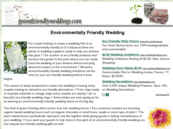 www.greenfriendlyweddings.com