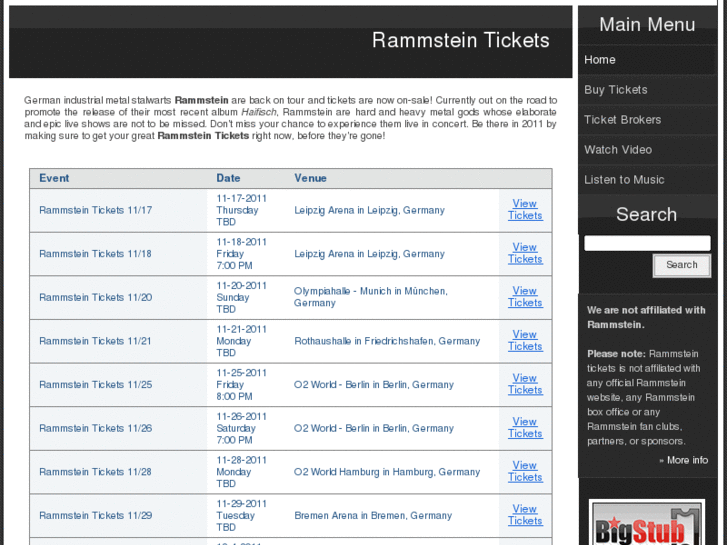 www.rammsteintickets.net