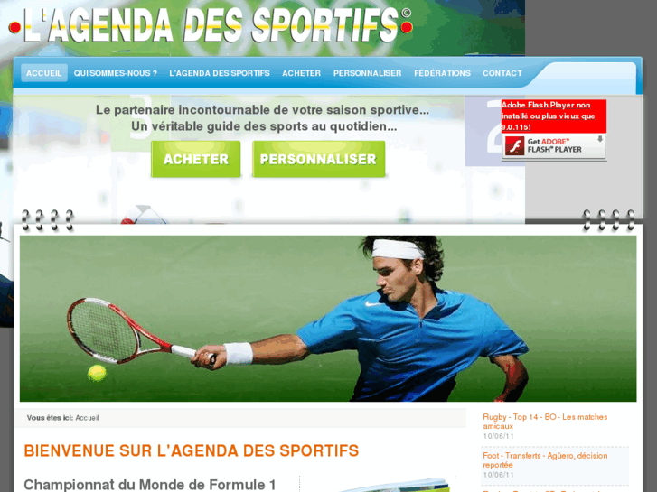 www.agenda-des-sportifs.fr