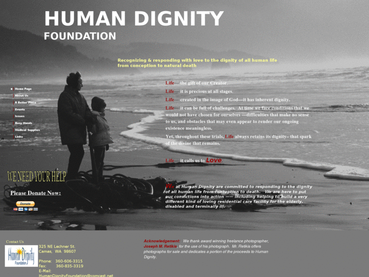 www.centerforhumandignity.net