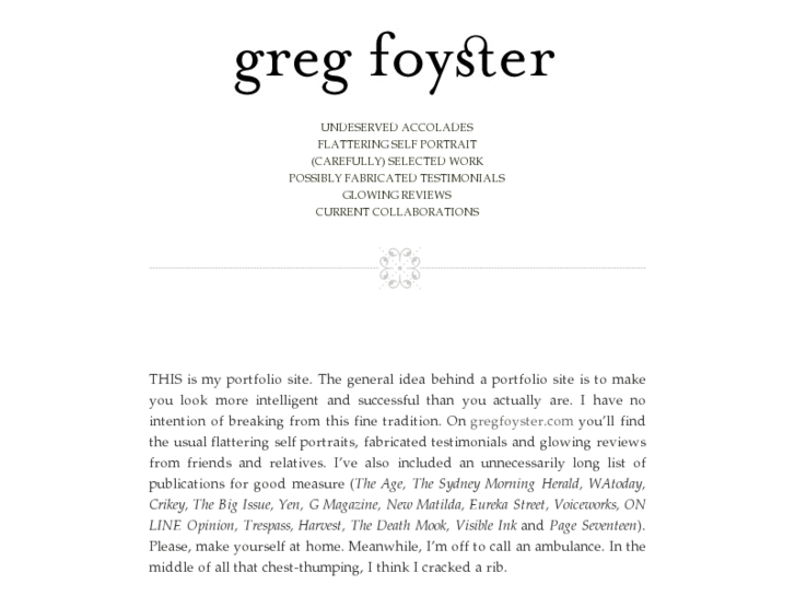 www.gregfoyster.com