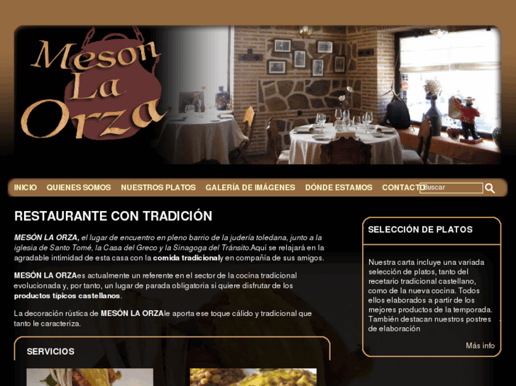 www.restaurantelaorza.com